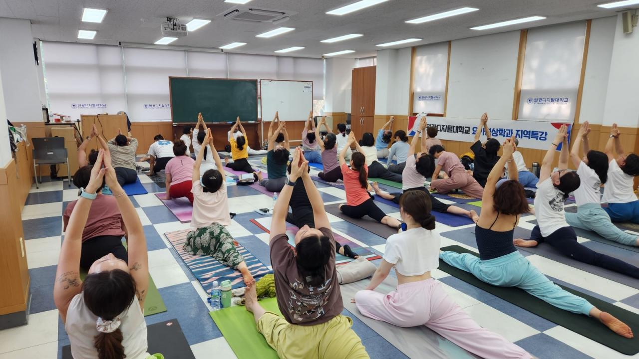 요가 수행 사진