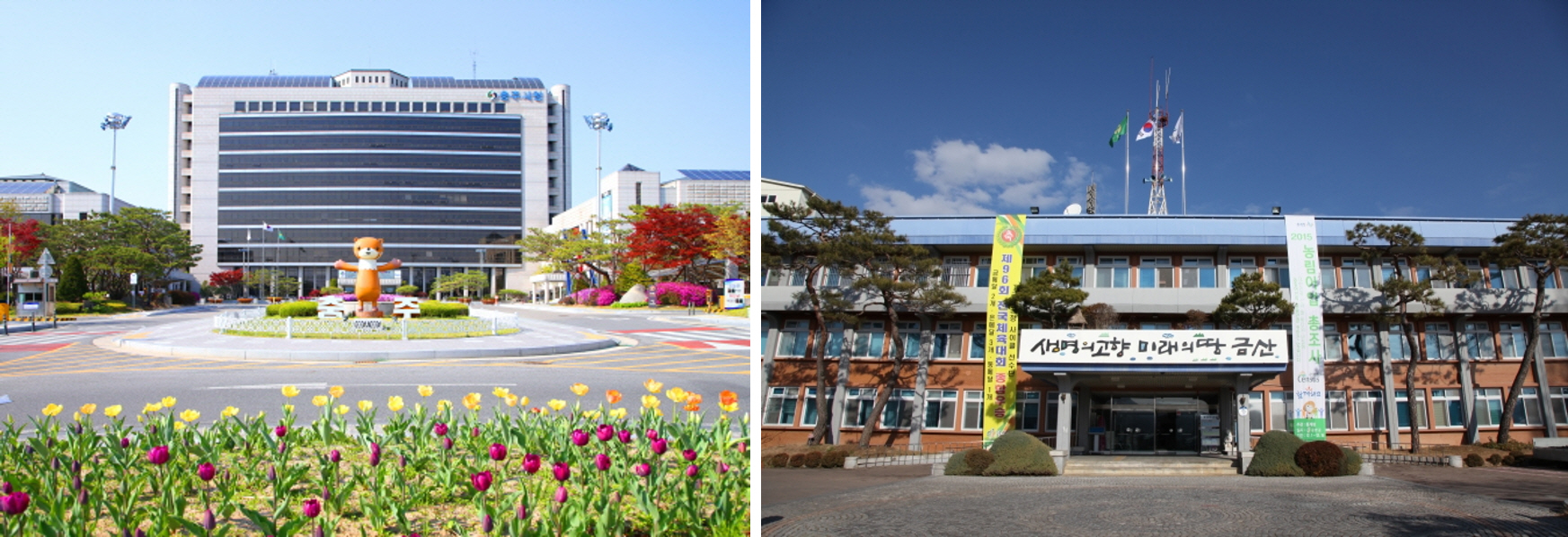 좌 충주시청 우 금산군청