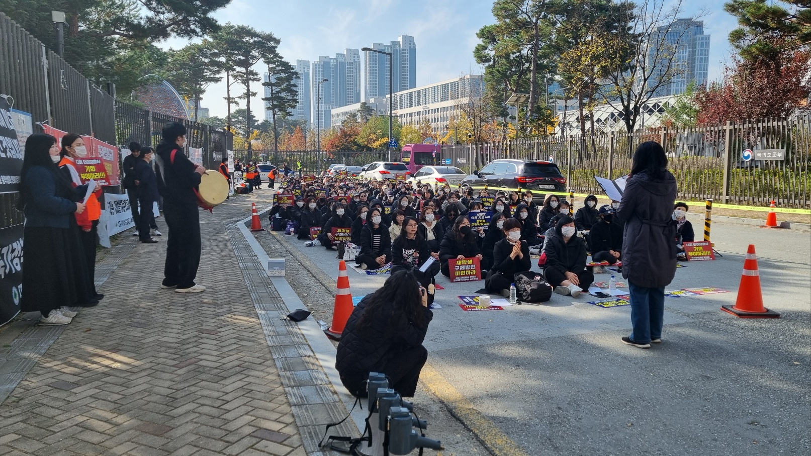 언어재활사 국가시험 응시 자격 보장 촉구 공동 집회1