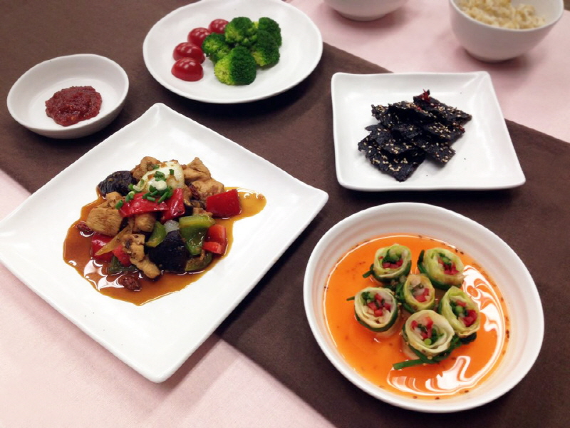 학생들이 만든 가을철 약선 밥상