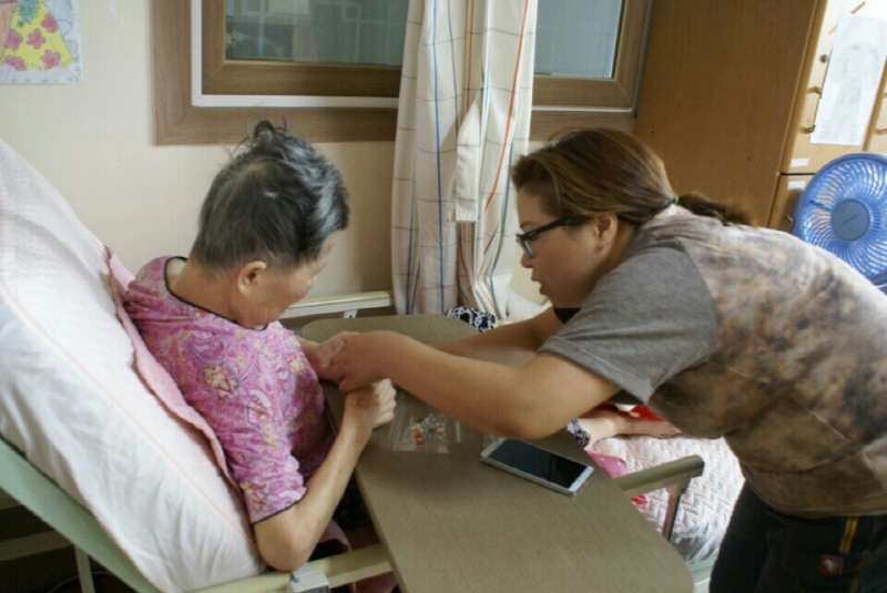 봉사활동의 한 모습