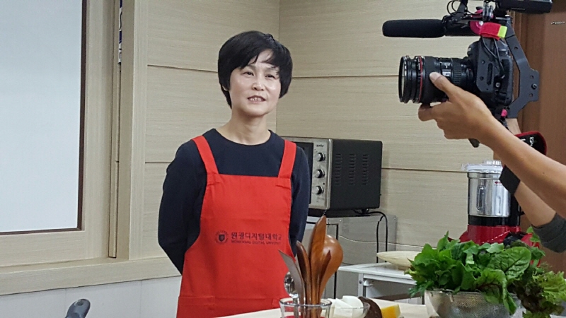 양미옥 원장 촬영 모습