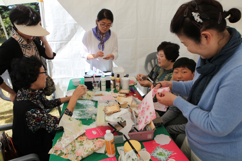 냅킨 아트 체험 부스