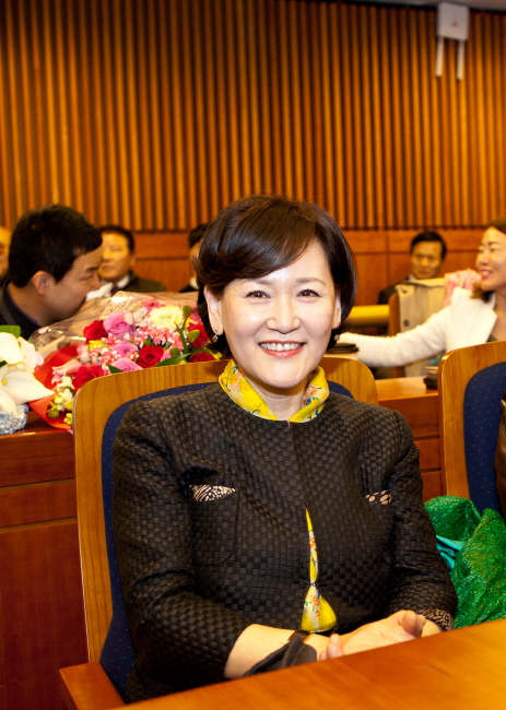 시상식에 참석한 주선희 교수