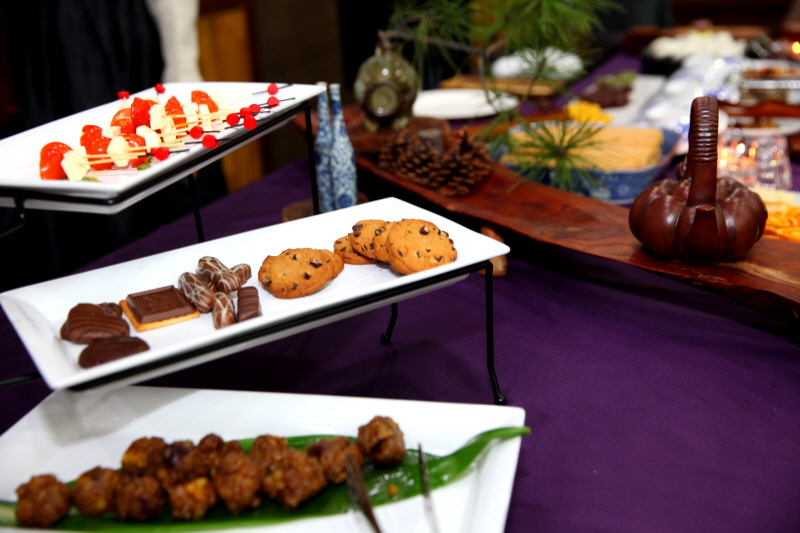 참석자들을 위해 준비된 다과