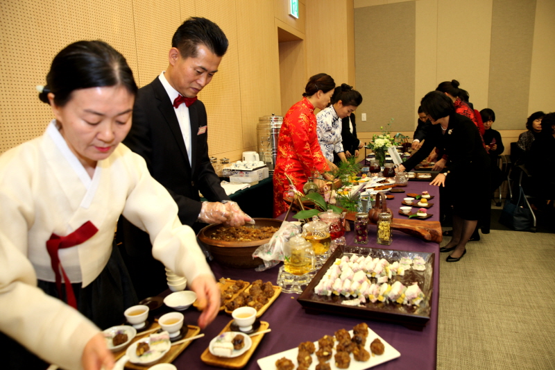 차문화경영학과에서 준비한 다과