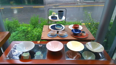 전시된 다도 작품
