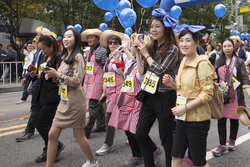 거리 홍보 진행 모습