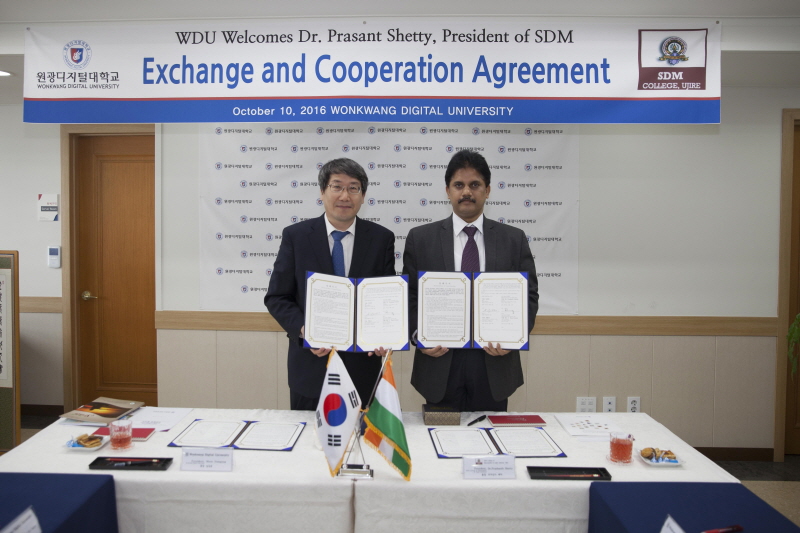 남궁문 총장과 쁘라샨따 셰띠 총장