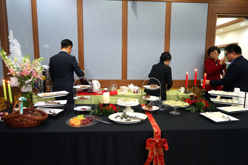 다과 세팅 모습