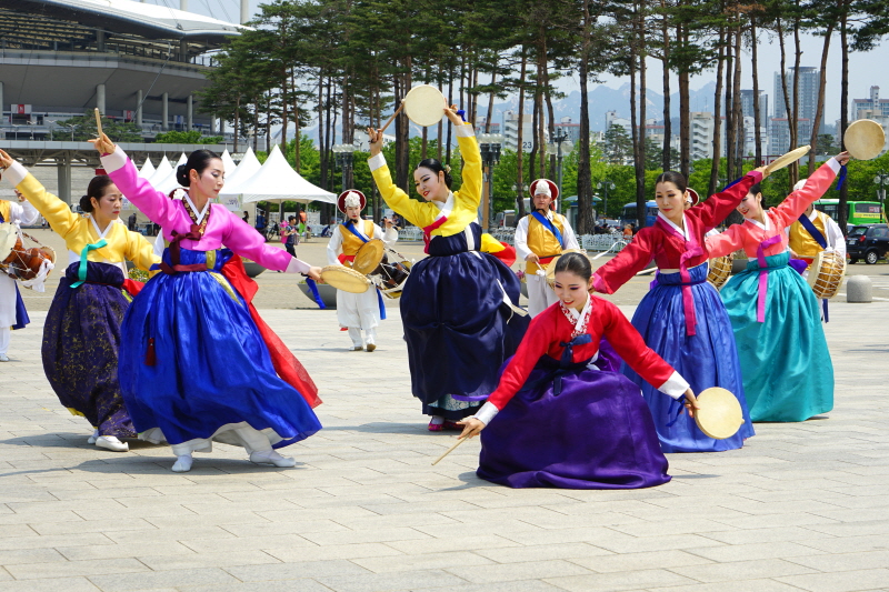 소고춤 마무리 모습