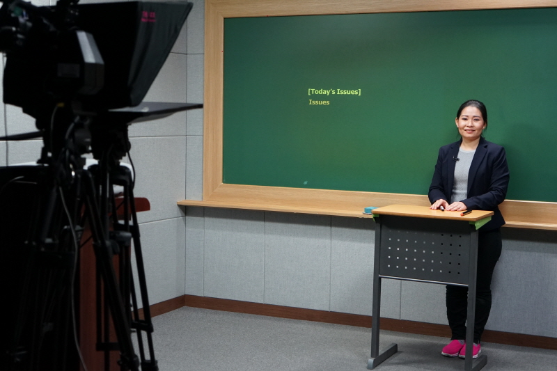 강의 촬영 진행 모습