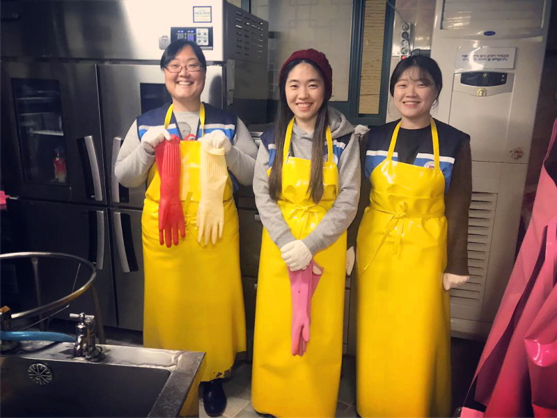 서울 봉사활동 모습