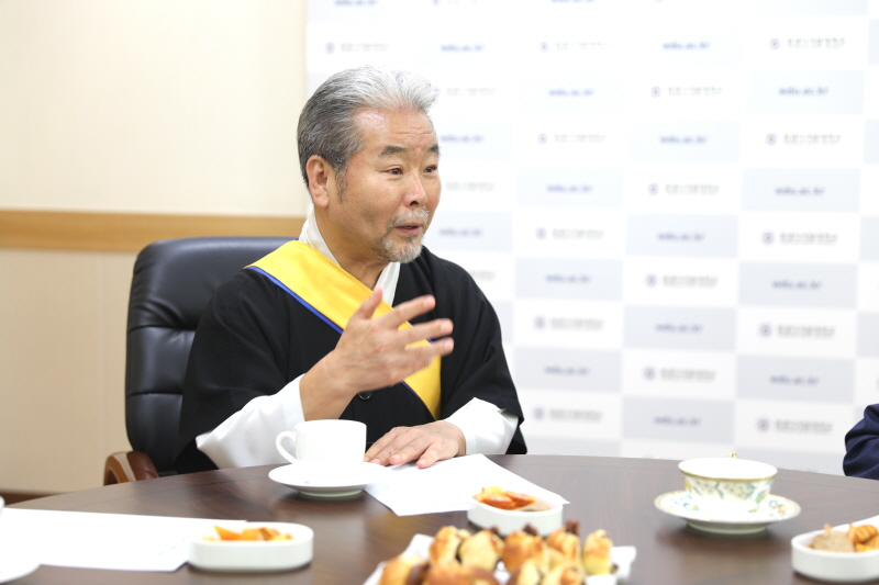 김덕수 명인 간담회 모습