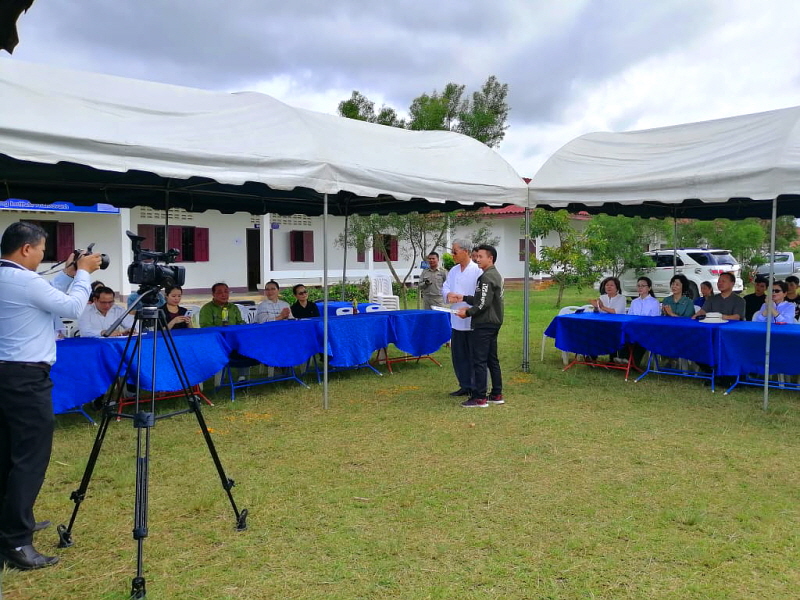 방송국 취재 모습